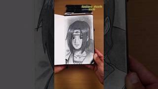 DRAWING ITACHI With Eraser! ( #drawing, #naruto)