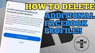 How to Delete Additional Facebook Profile / Paano idelete ang additional Facebook profile