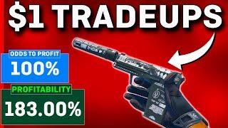 The MOST PROFITABLE CS2 Trade Ups UNDER $1! (NO RISK)