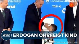 Türkiye: "Slap in the face on stage!" Shocking scene! Erdogan hits boy at ceremony!