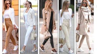 COMO LLEVAR TENIS O ZAPATILLAS DEPORTIVAS DE UNA MANERA ELEGANTE MODA 2021 MUJER OUTFITS DE MODA