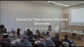 Course for International Electoral Observers 2023