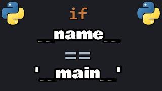 if __name__ == '__main__' for Python beginners 