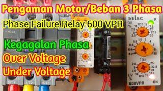 Phase Failure Relay 600 VPR (Pengaman Peralatan Listrik 3 Phase) Merk Select