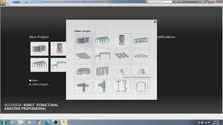 01. Autodesk Robot Structural Analysis professional Tutorials | Starting a  New project