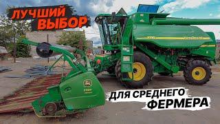 Клавишный или Роторный. Зерноуборочный комбайн Джон Дир John Deere 9660 walker б.у. Обзор