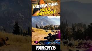 Liberating Cult outpost Farcry 5 #gaming #farcry5 #shortsviral