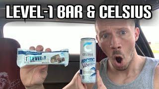 Celsius Arctic Vibe Energy Drink REVIEW | 1st Phorm Level-1 Bar | Chocolate Chip Cookie Dough