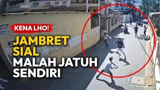 JAMBRET SIAL‼️ MALAH JATUH SENDIRI | Rekaman CCTV