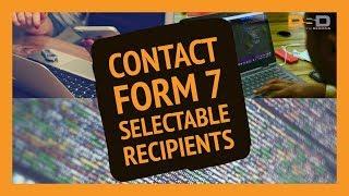 Contact Form 7 Selectable Recipient