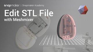 Customize STL Model with FREE Meshmixer Software [Snapmaker Academy]