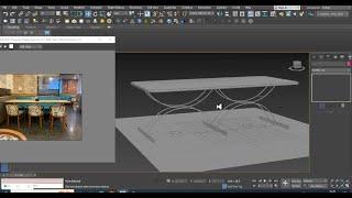 3DsMax Tutorials, Tutorial on 3D Modeling a Stylish Dining Table & Chair in 3dsmax ( Part 1)