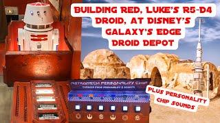 Building an R5-D4 Droid (Red) Disney's Star Wars Galaxy's Edge Droid Depot | Personality Chip Sounds