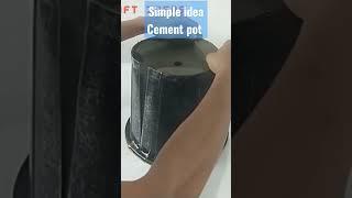 Diy beautiful cement pot how to make simple and easy