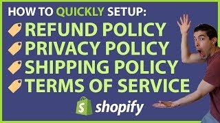 How To Add Your Refund Policy To Shopify (+4 More Important Pages)