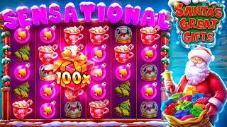 SANTAS SHOW  #slotizle #slotoyunları #casino #casinocanlı #slots #slotmachine #canlıyayın #sweet