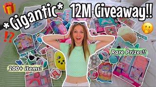 *GIGANTIC* 12 MILLION GIVEAWAY WITH 200+ PRIZES!!!⁉️ (STITCH, SQUISHMALLOWS, BARBIE ETC!!🫢)