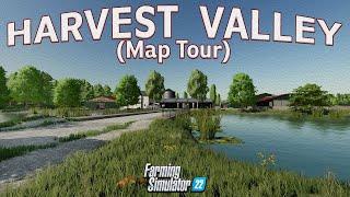 “HARVEST VALLEY” FS22 MAP TOUR! | NEW MOD MAP! | Farming Simulator 22 (Review) PS5.
