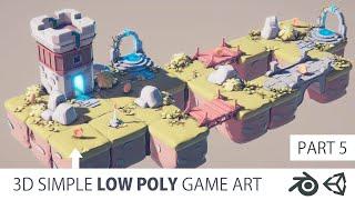 Simple Low Poly Game Art - PART 5 Blender & Unity 3d Low Poly Bridge | Low Poly Assets | 3d Lowpoly