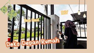 Update Depan Rumah!! || Install Outdoor fluted, Cat Rumah! Ikea Haul 