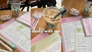 study vlog studying at Starbucks, shopping, unboxing new headphones ft. OneOdio