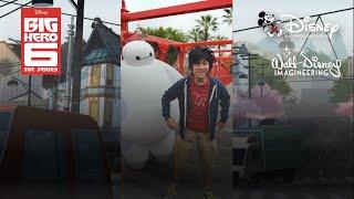 San Fransokyo Square with Hiro & Baymax - Disney TVA Rides I Walt Disney Imagineering