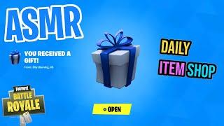 ASMR Fortnite NEW Gift Present! Daily Item Shop  Relaxing Whispering 