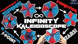 How to Make a Transforming INFINITY Kaleidoscope (Spins FOREVER!)