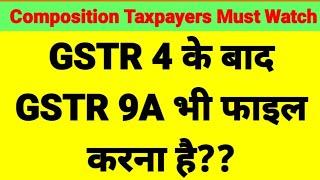 GSTR9A update for Composition Taxpayers | FY 20-21 GSTR4 or GSTR 9A  kaun sa return file karna hai