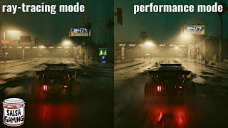 CYBERPUNK 2077 Next Gen Update Graphics Comparison | Performance Mode vs Ray Tracing Mode (4K)