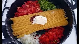 Delicious SPAGHETTI WITH VEGETABLES in a hurry / Cooking without problems