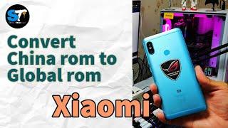 Xiaomi Redmi note 5 pro China  to Global Rom