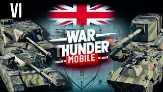 Обзор взвода Британии на 6 ранге в War Thunder Mobile (FV4202, FV4005, Tortoise, Ratel 20)