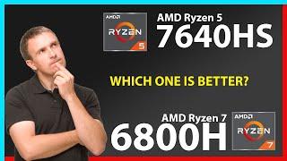 AMD Ryzen 5 7640HS vs AMD Ryzen 7 6800H Technical Comparison