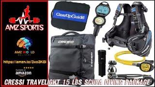 Describing Cressi Travelight 15 LBS Scuba Diving Package Carry On Reg Dive Computer, Amazon