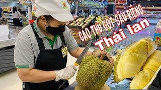 Amazing durian cutting skills, Delicious durian every day...Thai Durian