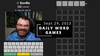 Xordle and other daily games! - Sept 29, 2023