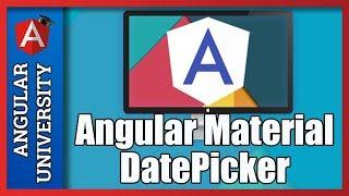  Angular Material DatePicker (with MomentJs Integration)