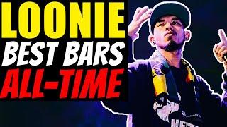 LOONIE'S BEST BARS OF ALL TIME | FLIPTOP | SUBTITLES + ANALYSIS #loonie #fliptop #isabuhay