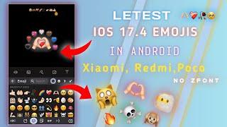 Redmi device ios17.4 fonts and emojis 🫶 free no zfont#viral #smartphone #iphone