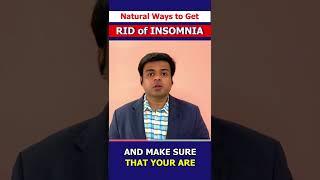 Natural ways to get rid of insomnia