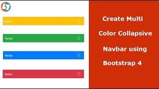 responsive navbar with bootstrap 4 - how to create navbar in bootstrap 4