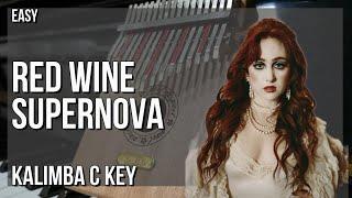 How to play Red Wine Supernova by Chappell Roan on Kalimba (Tutorial)