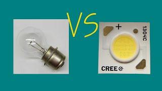 Замена лампы на светодиод.  ОП12-100 - Cree 1304c