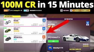 Getting 100,000,000 Credits *IN 15 MINUTES* In Forza Horizon 5!