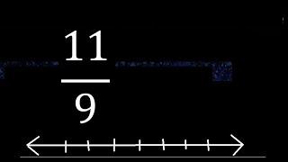 Localize 11/9 na reta numérica, localize frações na reta numérica. LOCALIZAÇÃO DE fraçõe