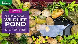 How to build a SMALL wildlife pond - Step-by-step guide
