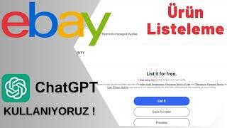 2024 eBay Detaylı Ürün Listeleme - Yapay Zeka Kullanıyoruz !