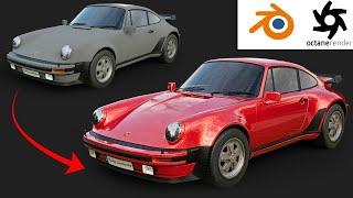 REALISTIC Car Paint Shader step by step tutorial - Blender Octane