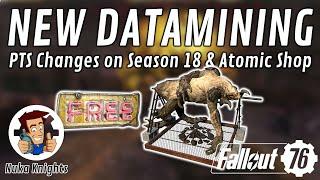 Fallout 76 PTS: New Datamining Season 18 & Atomic Shop (19th August 2024)